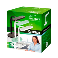 Светильник настольный Camelion KD-829 8W 230V IP20 на основании сенс. рег.ярк./цвета белый (1/6)