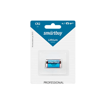 Батарейка Smartbuy CR2 BL1 Lithium 3V (1/12/144) 