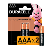 Батарейка Duracell Basic LR03 AAA BL2 Alkaline 1.5V (2/20/16500)