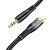 Кабель AUX HOCO UPA25 Jack 3.5mm (m)-Lightning (m) 1.0м нейлон черный (1/31/310)