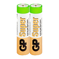 *Батарейка GP Super LR03 AAA Shrink 2 Alkaline 1.5V (2/40/200/1000)