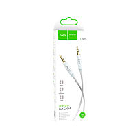 Кабель AUX HOCO UPA19 Jack 3.5mm (m)-Jack 3.5mm (m) 2м нейлон серебряный (1/31/310)