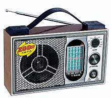Радиоприемник DEESPI S1208 RE-14 пластик AM/FM/SW питание ААх2/220V (1/30)