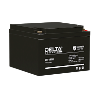 Аккумулятор свинцово-кислотный Delta DT 1226 12V 26Ah (1/2)