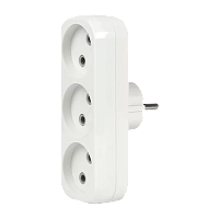 Разветвитель Smartbuy 3р.Б/З 10A белый (1/20)