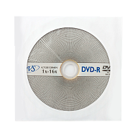 Диск DVD-R VS 4.7GB 16x 1шт. в бумажной упаковке