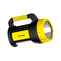 Фонарь туристический Космос 2005 5W 1LED от аккумулятора 3 режима черный желтый (1/16)