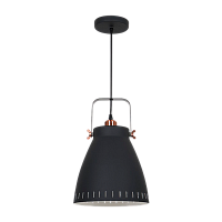 Светильник потолочный Camelion PL-428L New York 60W 230V E27 подвес черный медный (1/6)
