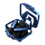 Наушники вставные Monster XKT09 bluetooth 5.3 с микр. синий