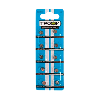 Батарейка Трофи G4/LR626/LR66/377A/177 BL10 Alkaline 1.55V (10/200/1600) 