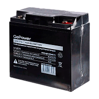 Аккумулятор свинцово-кислотный GoPower LA-12170 12V 17Ah клеммы под болт M5 (1/2)