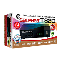 Приставка для цифрового ТВ Selenga T82D DVB-T/T2/C черный (1/20) 