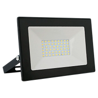 Прожектор светодиодный Ultraflash LFL-1001 10W 230V IP65 6500К холодный черный (1/30)