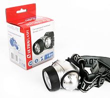 Фонарь налобный Ultraflash LED5353 1.6W 19LED от батареек 4 режима черный (1/5/100)