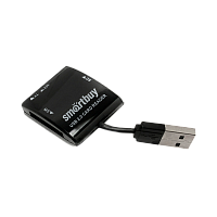 Картридер Smartbuy 713 USB2.0 SD/microSD/MS/M2 черный (1/5)