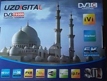 Приставка для цифрового ТВ UZDIGITAL DVB T6000 DVB-T/T2 металл черный (1/60) 