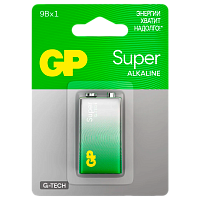 Батарейка GP Super G-Tech Крона 6LR61 Alkaline 9V (1/10/200) R