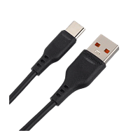 Кабель GoPower GP01T USB (m)-Type-C (m) 1.0м 2.4A ПВХ черный (1/200/800)