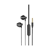 Наушники вставные HOCO M75 с микр. черный (1/21/210)