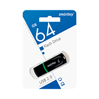 Флеш-накопитель Smartbuy Paean 64GB USB2.0 пластик черный
