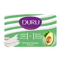 Крем-мыло Duru 1+1 Белая глина и масло Авокадо 80г