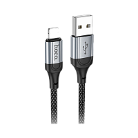 Кабель HOCO X102 USB (m)-Lightning (m) 1м 2.4A нейлон черный (1/31/310)