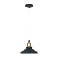 Светильник потолочный Camelion PL-600 LOFT 40W 230V E27 IP20 подвес черный медный (1/10)