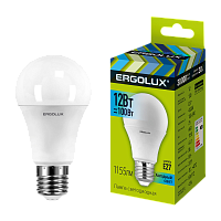 Лампа светодиодная Ergolux A60 E27 12W 4500К 180-240V груша ЛОН (1/10/100)