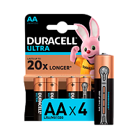 Батарейка Duracell ULTRA POWER LR6 AA BL4 Alkaline 1.5V (4/80/33440) 