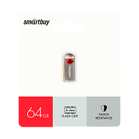 Флеш-накопитель Smartbuy MC8 64GB USB2.0 металл серебряный