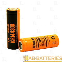 Аккумулятор ET ICR14430B-T 2-ножки, горизонтальный монтаж,литиевый аккум, 3.7В, 600мАч