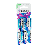 Батарейка Космос LR03 AAA BL10 Alkaline 1.5V (10/300/600)