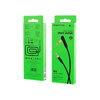 Кабель AUX Borofone BL4 Jack 3.5mm (m)-Jack 3.5mm (m) 1м TPE черный (1/63/252)