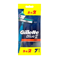 Бритва одноразовая Gillette "Blue II Plus" 2 лезвия 5+2шт. (1/24) 