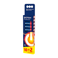 Батарейка Фотон LR6 AA BL12 Alkaline 1.5V (12/60/720) 