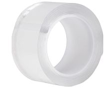 Скотч Smartbuy 30мм*1м двусторонний многоразовый прозрачный