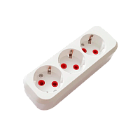 Колодка Прогресс 3р.С/З белый (без инд.упаковки) (1/10/100)