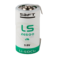 Батарейка Saft 26500 Б/УП Li-SOCl2 3.6V с выводами 