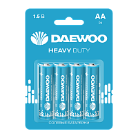 Батарейка Daewoo R6 AA BL4 Heavy Duty 1.5V (4/40/960)