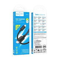 Кабель HOCO X119 Type-C (m)-Lightning (m) 1м 3.0A 27W нейлон PD3.0 черный