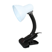 Светильник настольный Ultraflash UF-320 60W 230V E27 прищепка белый (1/42)