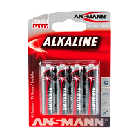 Батарейка Ansmann RED LR6 AA BL4 Alkaline 1.5V 