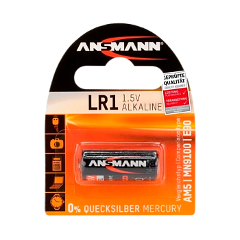 Батарейка Ansmann LR1 N BL1 Alkaline 1.5V (1/10/360)