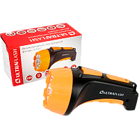 Фонарь туристический Ultraflash LED3807 0.9W 7LED от аккумулятора IP22 черный желтый (1/5/60)