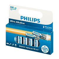 Батарейка Philips Ультра/ULTRA LR6 AA BL8 Alkaline 1.5V (8/160) 