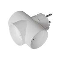 Разветвитель Toker 3Т 3р.Б/З белый (1/120)