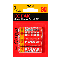 Батарейка Kodak Extra R6 AA BL4 Heavy Duty 1.5V (4/80/400/26400)