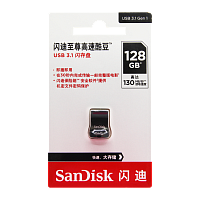 Флеш-накопитель SanDisk Ultra Fit CZ430 128GB USB3.1 пластик CN (Китай) черный