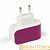 Сетевое З/У Smartbuy Color Charge 1USB 2.0A фиолетовый (1/100)