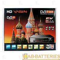Приставка для цифрового ТВ YASIN HD T8000 DVB-T/T2 металл черный (1/60) 